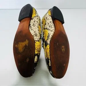 Sam Edelman Loraine Yellow Snake Skin Leather Loafers Size 7 1/2 Sam Edelman | Shoes | Sam Edelman Loraine Yellow Snake Skin  main image 3
